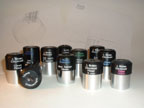 A collection of 11  eyepieces